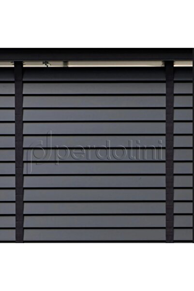 ömer ilhan ahşap jaluzi perde antrasit gri gercek ahşap jaluzi perde