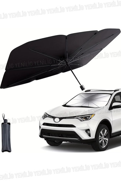 Yenilig مظلة قابلة للطي من نوع مظلة الزجاج الأمامي للسيارة، مانع للحرارة والش...