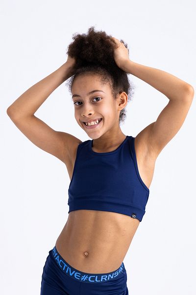 Colorinas Betty Plain Crop Tank Top