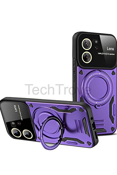 TechTrove Xiaomi Mi 13T Kılıf Kamera Korumalı Stand Özellikli Maksimum Darbe ...