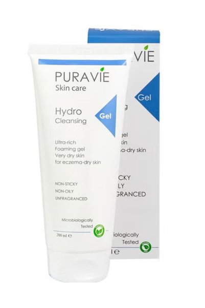 puravie غسول رغوي مرطب للبشرة الجافة 200 مل – تنظيف لطيف وترطيب عميق.