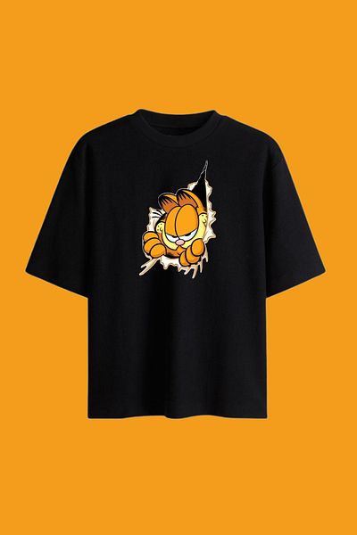 Dupe Design Garfield Printed Oversize T-shirt