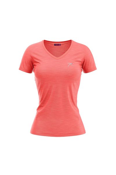 raru Γυναικείο T-Shirt MULIER Pink Melange - 100% βαμβάκι