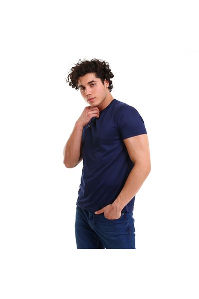 raru Βασικό T-shirt Tres Navy Blue