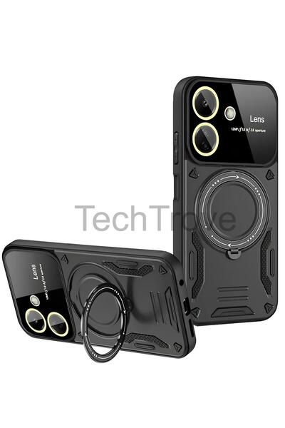 TechTrove Poco C65 Kılıf Kamera Korumalı Stand Özellikli Maksimum Darbe Korum...