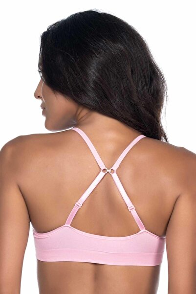 SATTIM Pink Mi Emay 4020 Pad Slim Strap Bustier