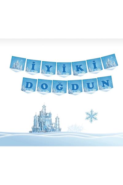 Öztürkpartievi Χάρτινο με θέμα το Happy Birthday Frozen