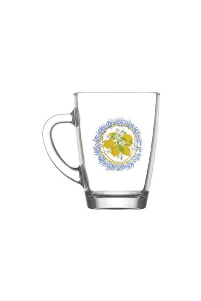 LAV Vega Lemon Patterned Glass with Handle-250 Cc