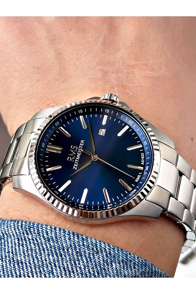 Romanson With Calendar Steel Band Steel Case Men's Wrist Watch 1623.03Sz