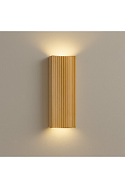 Trend Kitchen Ahşap Dekoratif Otantik Tasarım 2 Adet 19 Cm Otel, Kafe, Restoran, Balkon Pilli Peri Led Aplik