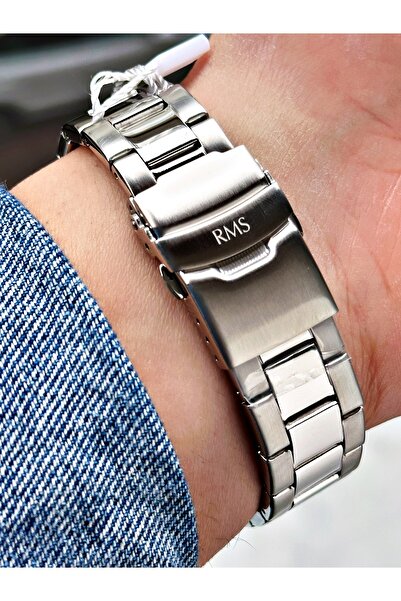 Romanson Takvimli Çelik Kordon Çelik Kasa Erkek Kol Saati 1623.04SZ