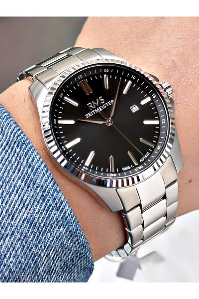 Romanson With Calendar Steel Band Steel Case Men's Wrist Watch 1623.02Sz