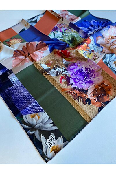 Levidor Μεταξωτό μαντήλι Tivil 40041 Πράσινο Μικτό Σχέδιο