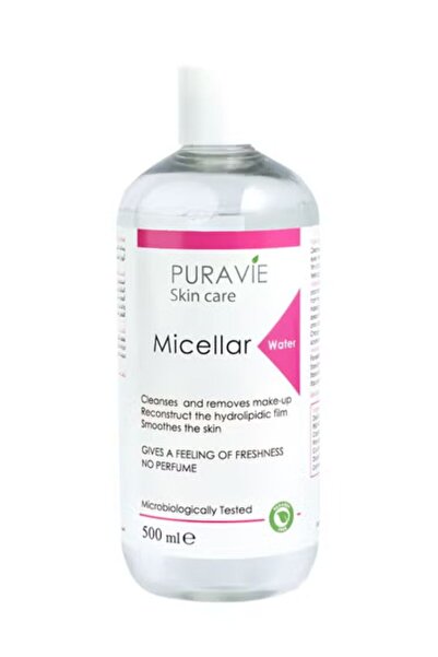 puravie ماء إزالة المكياج فيتامين سي خلاصة الخيار 500 مل – إزالة المكياج والتغذية في خطوة واحدة.