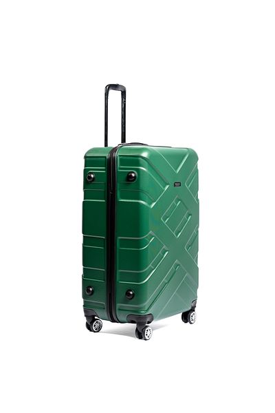 Travel POLO Medium trolley, TRAVEL POLO, 67x41x29cm, A1010, checked luggage. ABS suitcase, Khaki