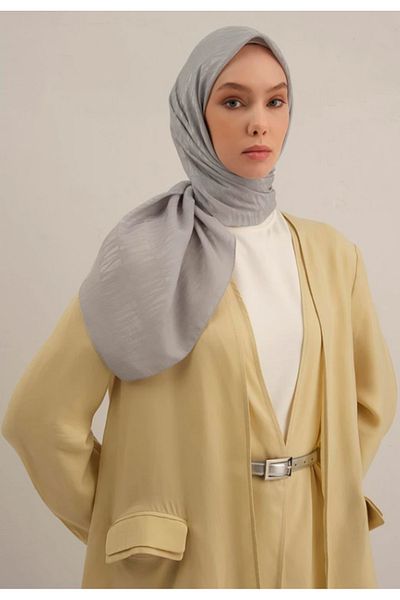 Armine Eșarfă Lyocell 3-23 Gri deschis cu model 47342