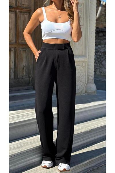 Özkaya giyim Cirt Cirtli Spanish Leg Women's Pants