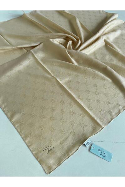 Belli وشاح جاكار Monogram الطازج 2-58 نمط Monogram أصفر
