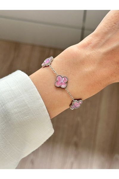 YOUES JEWELRY 316L Steel Bracelet Pearlescent Women Men Unisex Bracelet Double Sided Bracelet