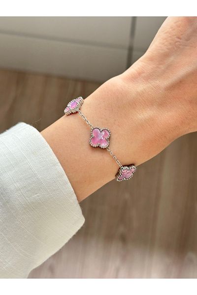 YOUES JEWELRY 316L Steel Bracelet Pearlescent Women Men Unisex Bracelet Double Sided Bracelet
