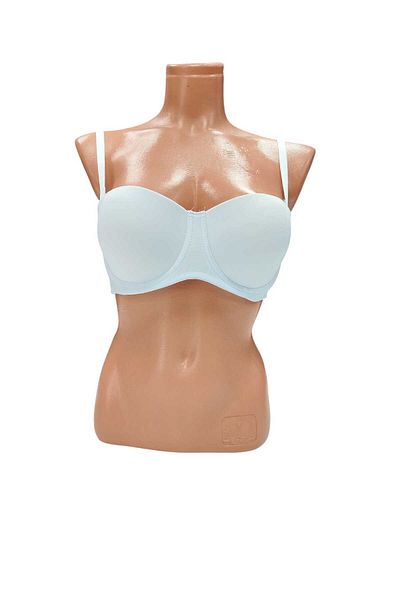 wear treasure B Cup Padded Underwire Silicone Tape Side Support Wire Strablez Bra