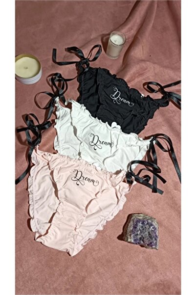 Dominant DOMİNAT İP BAĞLAMALI PAMUKLU KULOT 3'LÜ