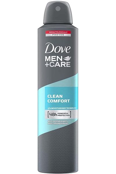 Dove Men+Care Antiperspirant Dry Spray Deodorant for Men Clean Comfort 48 Hour Sweat and Body Odor P