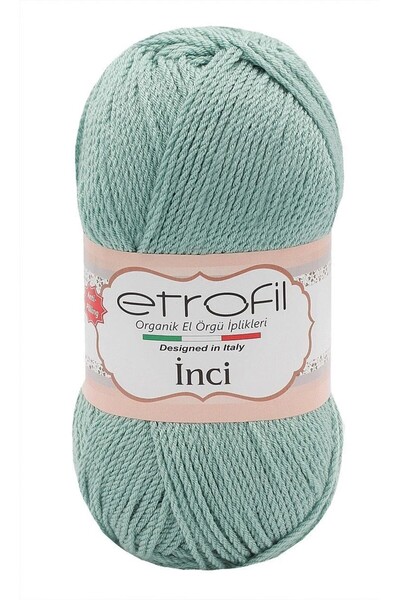 Etrofil İnci %Premium Mercerized Hand Knitting Yarn - Gray 70997