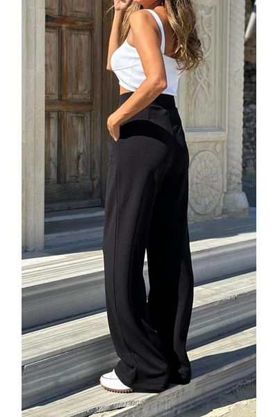 Özkaya giyim Cirt Cirtli Spanish Leg Women's Pants