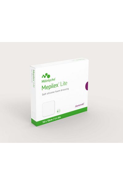 MÖLNLYCKE HEALTH CARE 5 Thin Foam Bedsore Dressings for Acute and Chronic Low Draining Wounds 10cm*10cm