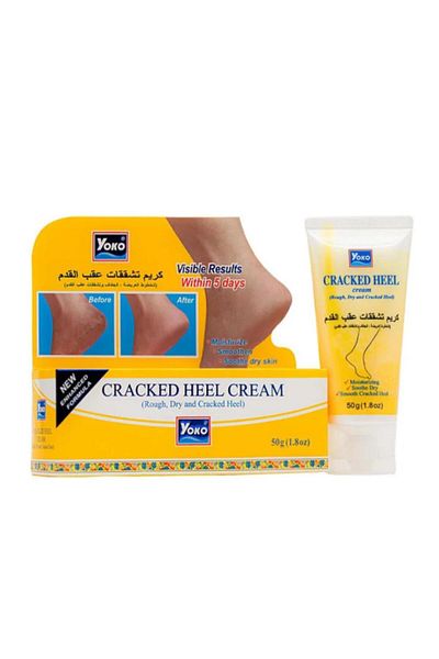 YOKO Cream Cracked Heel 50gm --- يوكو كريم تشققات عقب القدم 50جرام