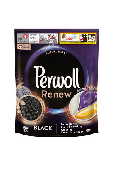 Perwoll Perwoll Renew Black capsule laundry detergent, 42 washes