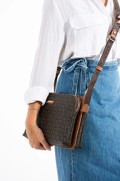 Just Polo Women's Printed Large Size Shoulder Bag 342044Pc