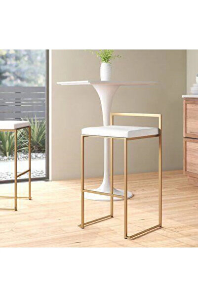 SEZBİL Bar Sandalyesi (1 ADET) Iskandinav Z Sandalye Bistro Sandalye Ada Mutfak Sandalyesi