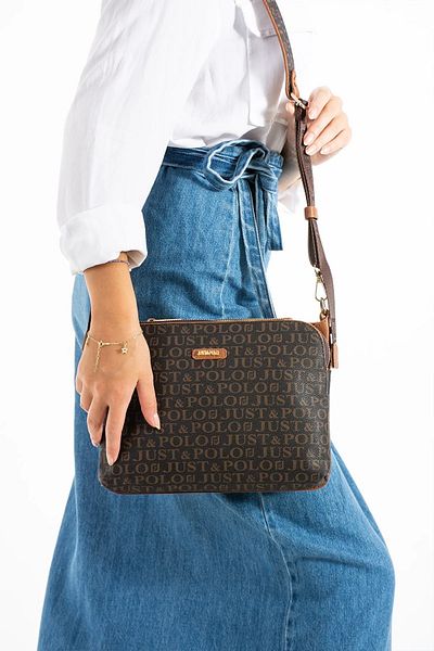 Just Polo Women's Printed Large Size Shoulder Bag 342044Pc