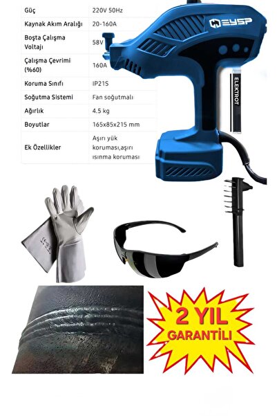ekinler el aletleri eysp Kırmızı Elektrikli El Tipi İnvertör Arc Kaynak Makin...