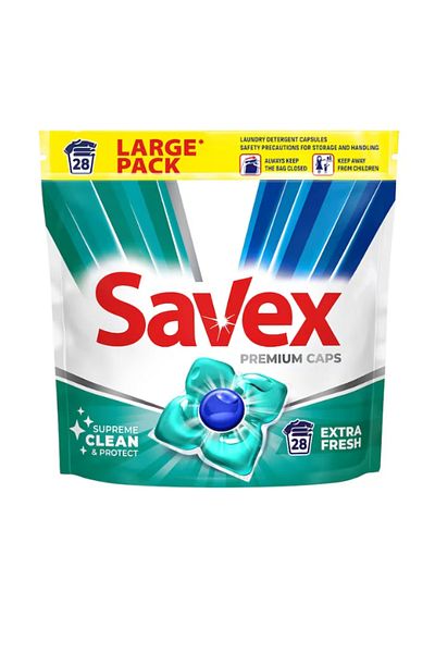 SAVEX Savex Super Caps Extra Fresh detergent, 28 washes