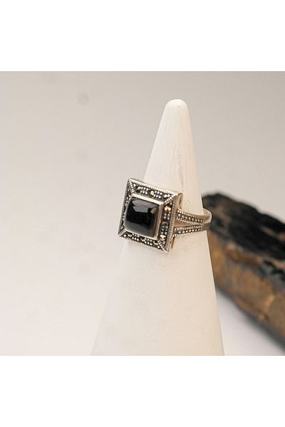 Skygo Oltu Stone Eyebrow Square Model Women's Ring