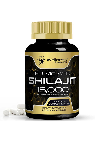 wellness Wellnees Labs Liposomal Shilajit + Fulvic Acid 15,000mg – 120 Capsules