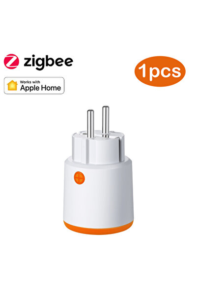 Choice1 قابس طاقة ذكي برتقالي اللون من نوع HomeKit، يعمل بتقنية Zigbee، بقوة ...