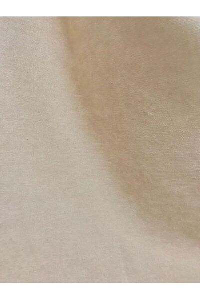 Karesi 1240 Bej Rengi 1/3 Sık Pile Ada Fon Perde.