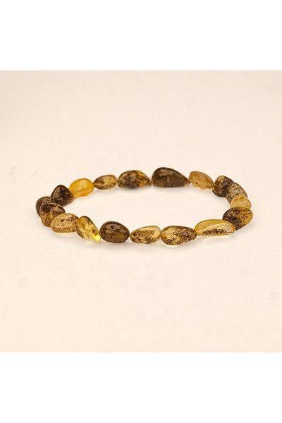 Skygo Natural Cut Drop Amber Bracelet