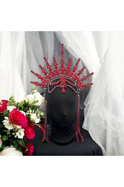 Sabek Bujiteri Alınlıklı Büyük After Gelin Tacı ,kına,nişan,söz,after,bride,p...