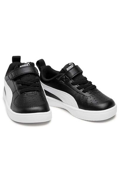Puma Rickie Ac Ps 385836-11 Pantofi sport ortopedici pentru copii alb-negru