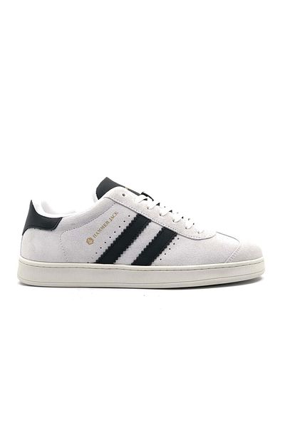 Hammer Jack 102-24155-M Leather Men's Sports Shoes WHITE-BLACK