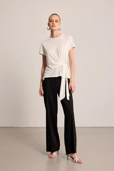 Gusto Modal Blouse with Binding Detail - Ecru