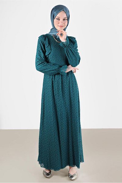 Alvina Rochie cu volane din dantela - 42412