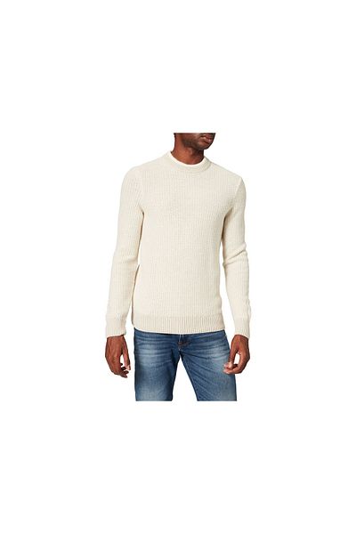 Hugo Boss Rundhalspullover Für Herren In Creme