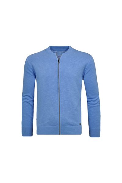 Ragman Strickjacke_cardigan für Herren in hellblau