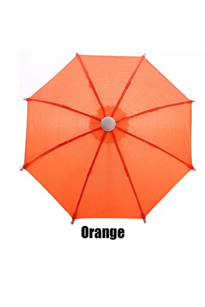 Choice مظلة بلاستيكية صغيرة ملونة بتصميم جديد باللون البرتقالي، مظلة واقية من...